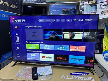 Телевизоры: Телевизор samsung 43Q80 smart Android tv с интернетом youtube, 110 см — 2