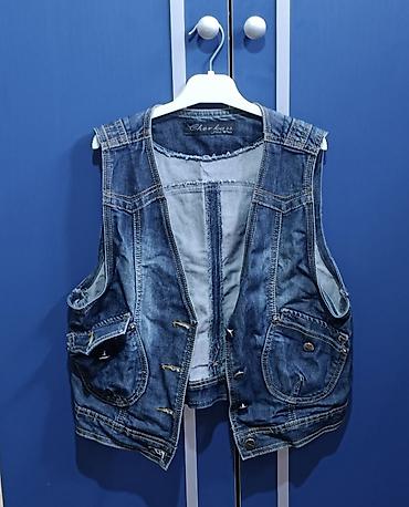 Kişi geyimləri: Cins jiletka – Cherokee Jeans. Əla vəziyyətdədir. - Material: qalın — 1
