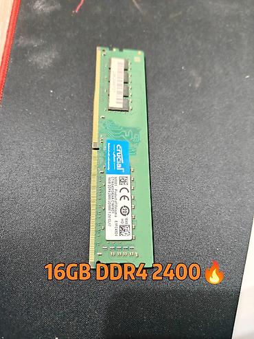 Оперативная память (RAM) для ПК, Б/у, Crucial, 16 ГБ, DDR4, 2400 МГц