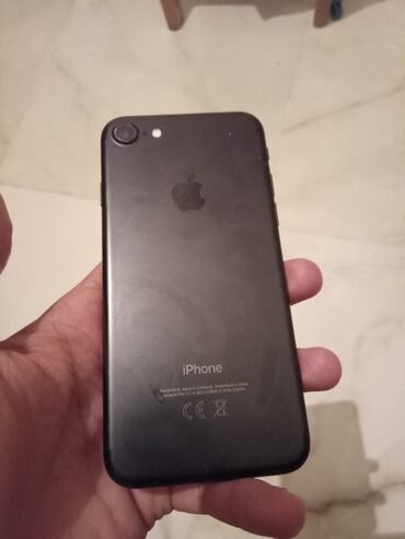 Apple iPhone: IPhone 7, 32 GB, Jet Black, Zəmanət, Barmaq izi