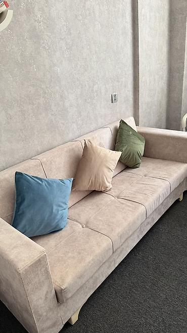 Real alıcıya endirim varr!!! Bej rəngli 3 yerlik divan - Minimalist