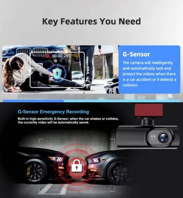 Auto oprema: E-ACE Auto Kamera UHD 4K WIFI GPS Karakteristike i specifikacije ➤ — 10