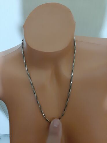 Ogrlice: Ogrlica srebrena 925 finoce Italijanska kombinacija belo srebro i rozo