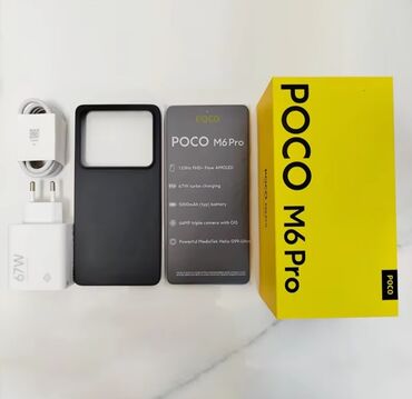 Poco: Poco M6 Pro 5G, 256 ГБ, цвет - Черный, 2 SIM