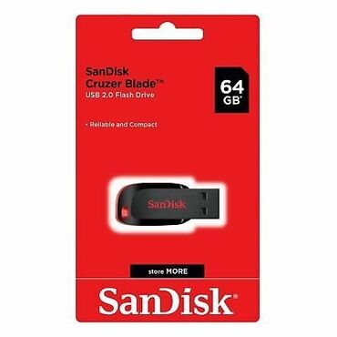 notbu: Flash kart Sandisk, 64 GB, USB 2.0