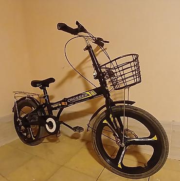dağ velosiped: 20 lik Crosser “Sport” qatlanan velosiped - Rəng: qara, sarı — 2