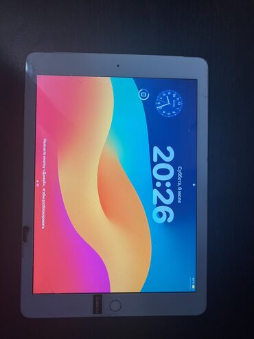 ipad 6 поколения цена: Планшет, Apple, эс тутум 128 ГБ, 9" - 10", 4G (LTE), Колдонулган, Классикалык түсү - Күмүш