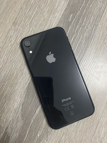 Apple iPhone: IPhone Xr, Б/у, 64 ГБ, Черный, Чехол, 77 %