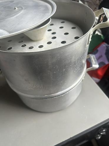 Алюминиевая мантоварка (пароварка) для приготовления блюд на пару