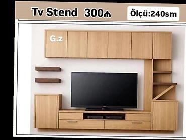tilvizor alti: Yeni, Düz TV altlığı, Polkalı, Laminat — 1