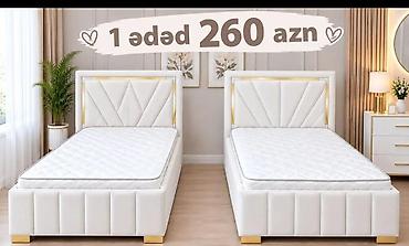 pambiq parca: Tək nəfərlik soft yataq çərçivəsi və döşək dəsti - Dizayn: Yumşaq — 4