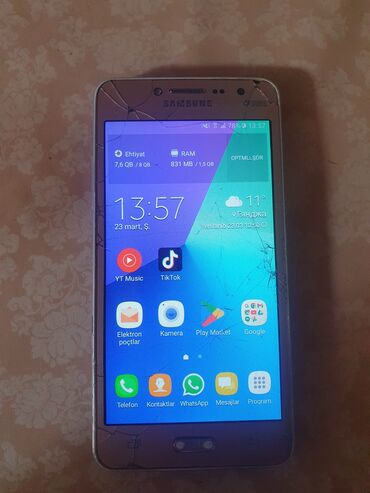 samsung s3 ekran: Samsung Galaxy J2 Prime, 8 GB, rəng - Qırmızı, Sensor, İki sim kartlı