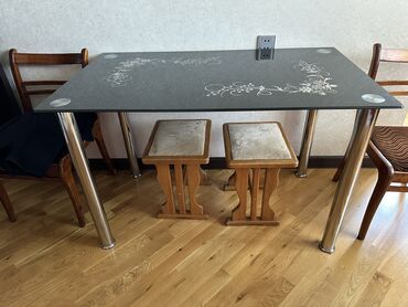 metbex stol stul: Кухонный стол, Б/у, Нераскладной, Квадратный стол, Турция