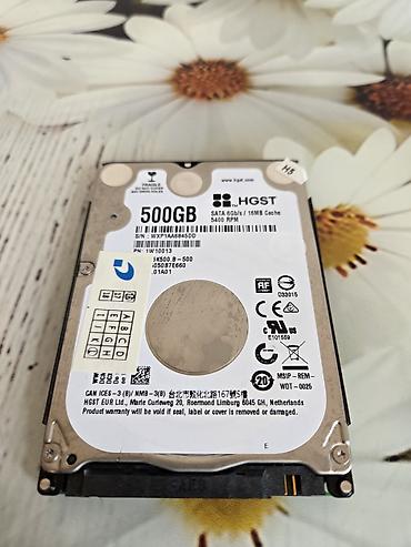 islənmis iran sobasi: HGST 2.5" HDD – 500 GB - Model: HGST (Hitachi Global Storage — 1