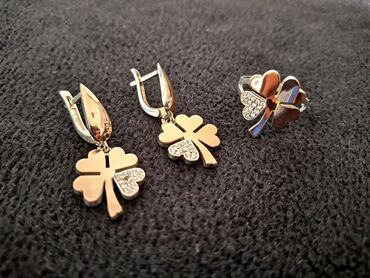 Серебряные серьги: Серебряные серьги, Проба 925, Женские, Б/у at lalafo.kg — 4 Серебряные серьги: Серебряные серьги, Проба 925, Женские, Б/у — 4