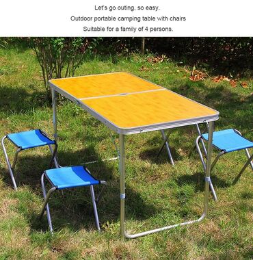 baliqci: Piknik stolu (yeni) 🔴 4 reng movcuddur qiymet 80-85 azn 🔴120x60 sm