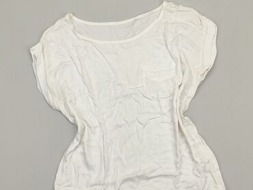 białe bawełniane t shirty: T-shirt, M (EU 38), condition - Good