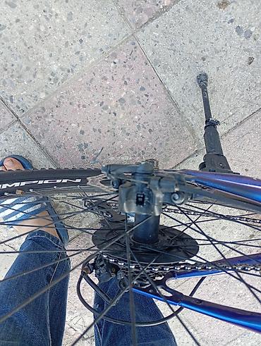 velosiped olculeri: Champion markalı velosiped. Mavi rəngli çərçivəyə malikdir və — 4