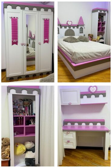 Sifarişlə dolablar: Qız üçün, İşlənmiş, Təknəfərlik çarpayı, Yazı masası, Dolab