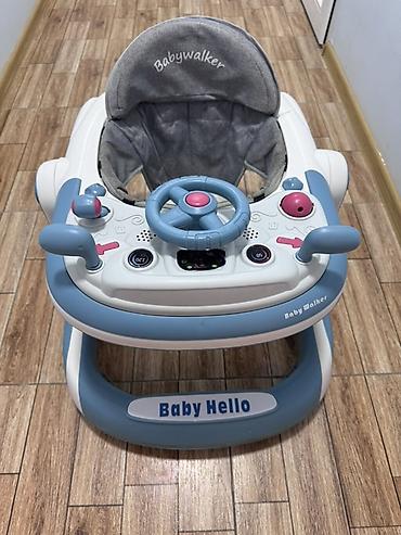 yağış üçün plaş: Uşaq gəzdirici “Baby Hello / Baby Walker” Əla vəziyyətdədir. 1 dəfə — 1