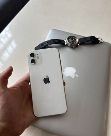 Apple iPhone: IPhone 11, 64 GB, Ağ, Simsiz şarj, Face ID