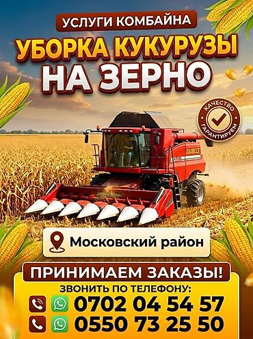 электрик аламедин 1: Услуги комбайна: уборка кукурузы на зерно. - Профессиональная жатка — 1