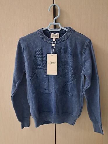 usag geyimi: Armani Junior (İtaliya) uşaq sviteri - Brend: AJ Armani Jeans — 1