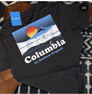 banner capı: Columbia qısaqol köynək - Rəng: qara - Ön hissədə kiçik Columbia — 2