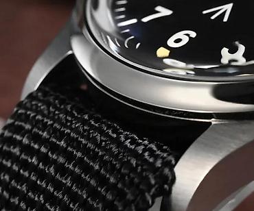 Ručni satovi: San Martin SN0105-G-XB -Crna/Black- Pilot sat- Seiko — 5