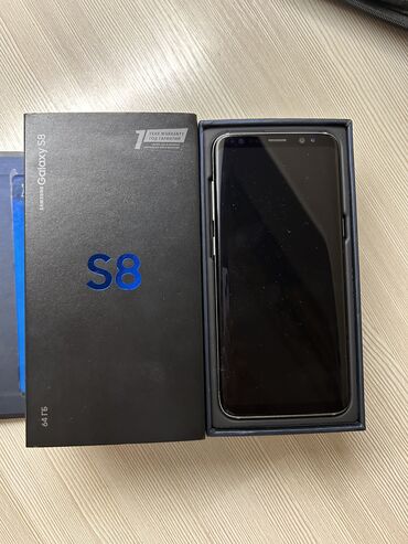 скупка нерабочих телефонов: Samsung Galaxy S8, Б/у, 64 ГБ, цвет - Серебристый, 2 SIM
