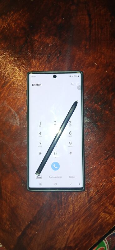 iphone 11 kamera: Samsung Note 10, 256 GB, rəng - Mavi, Simsiz şarj, Face ID, Barmaq izi