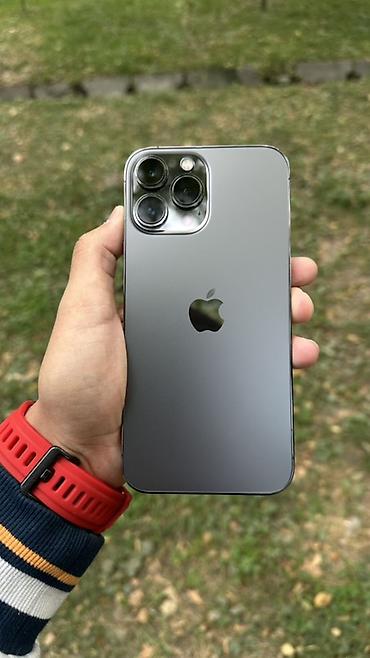 Мобильные телефоны и аксессуары: IPhone 13 Pro Max, Б/у, 256 ГБ, Графит, Чехол, 83 % — 1