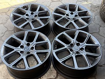 Литые Диски R 18 Hyundai, Комплект, отверстий - 5, Б/у at lalafo.kg Литые Диски R 18 Hyundai, Комплект, отверстий - 5, Б/у