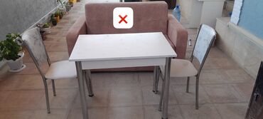 Asılqanlar: Mətbəx üçün, İşlənmiş, Dördbucaq masa, 4 stul