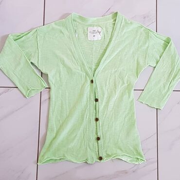 heklanje bluza: H&M, XS (EU 34), Single-colored, color - Green