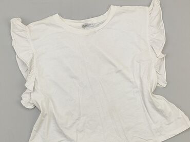 biała spódnice top secret: T-shirt, Zara, L, stan - Dobry