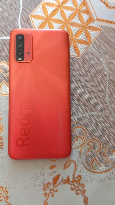 gence univermaq telefon: Xiaomi Redmi Note 9T, 64 GB, rəng - Narıncı, 
 Barmaq izi, Face ID