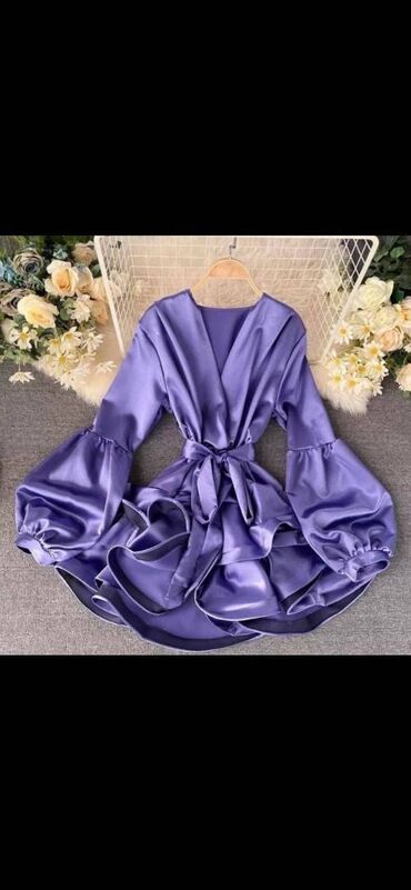 bolero preko haljine: M (EU 38), color - Purple, Cocktail, Long sleeves