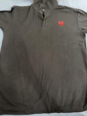 Kişi geyimləri: Polo köynək, 2XL, rəng - Qara — 2