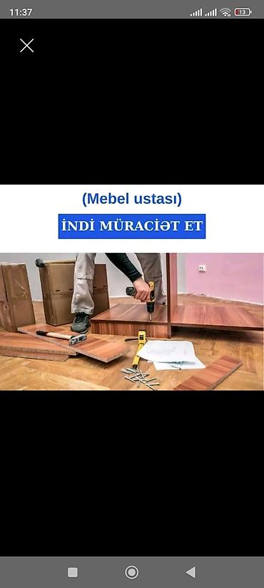 24 saat lombard: Mebel ustası və usta köməkçisi Tələb olunur. Ustanın. Təcrübəli olmağı — 1