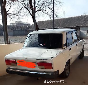 lada diskləri: LADA 2107, ağ rəng, sedan gövdə. - Yanacaq: benzin - Sürətlər qutusu — 2