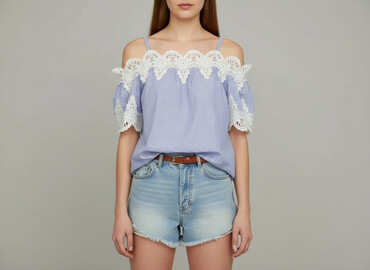 stradivarius top z odkrytymi ramionami: Pronto Moda, Жіноча блуза, розмір S
