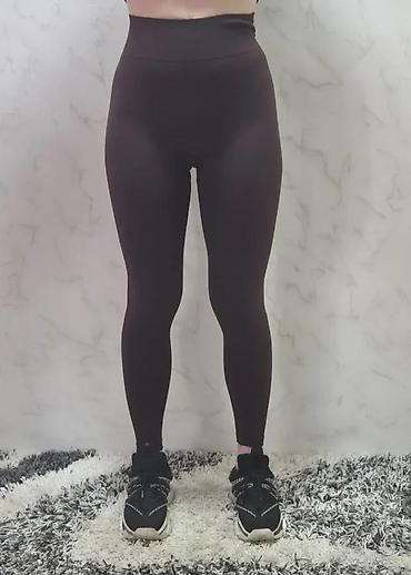 Helanke, biciklistički šortsevi: Ženske sportske helanke – visoki struk, bešavne - Model: uske helanke — 2