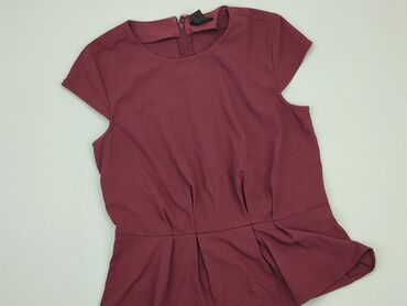 różowe bluzki z falbankami: Bluzka Damska, H&M, L, stan - Dobry
