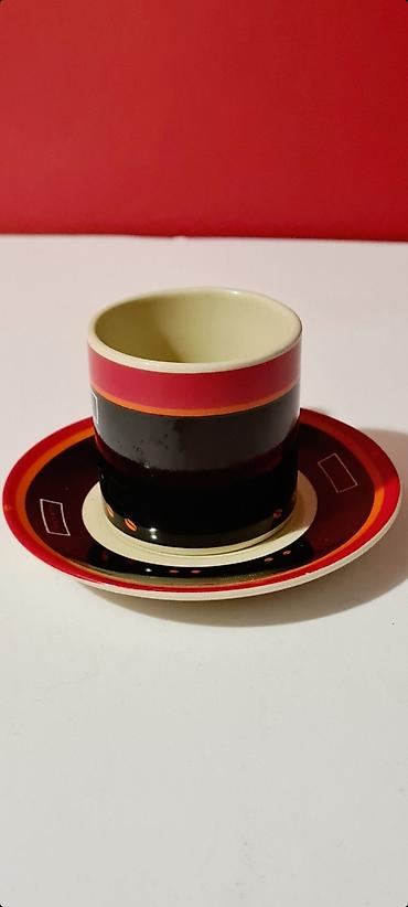 Kompleti posuđa: Servis 6 malih šoljica sa tacnom za kafu, motiv “CAFE’ LATTE”. - Nove — 9