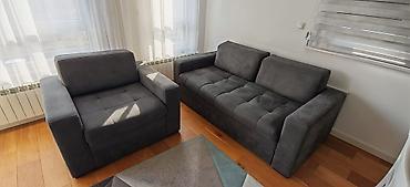 Sofe i kaučevi: Trosed na razvlacenje sa fiokom. Kupljen u Matisu pre 5 godina, veoma — 12