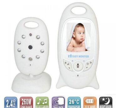 Спортивные сумки: Видеоняня Baby Monitor VB601 с режимом ночного видения и двусторонней