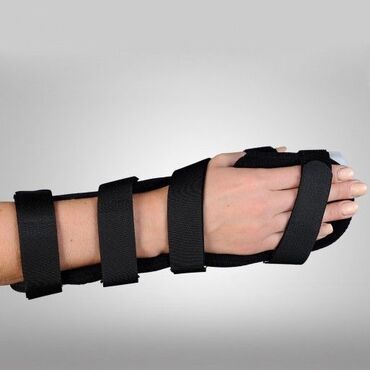 Ортезы: Шины на кисти руки, шина на запястье. Шина для большого пальца руки — 5