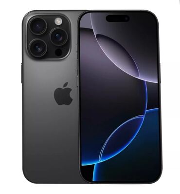 Apple iPhone: IPhone 16 Pro, Новый, 256 ГБ, Black Titanium, Кабель, Коробка, 100 %