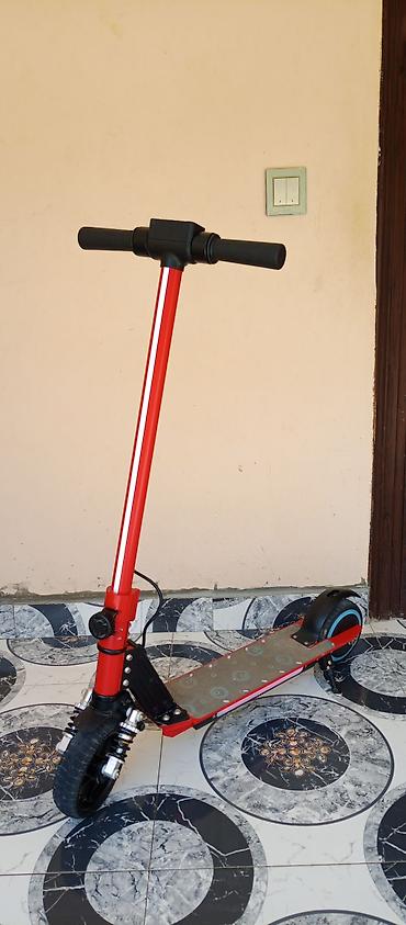 Электротранспорт: Elektrik skuter – qırmızı/alüminium gövdə, gücləndirilmiş karkas — 7